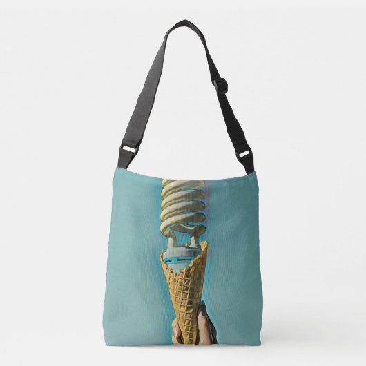 Ik hou van ijswerk crossbody tas (Voorkant)