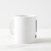 Ik hou van ijverig koffiemok (Voorkant links)