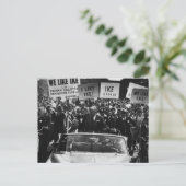 Ik hou van Ike Dwight D. Eisenhower-campagne Briefkaart (Staand voorkant)