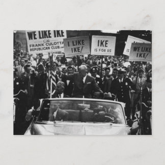 Ik hou van Ike Dwight D. Eisenhower-campagne Briefkaart