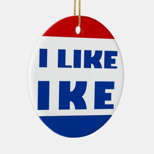 Ik hou van Ike Keramisch Ornament (Rechts)