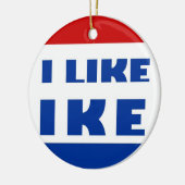 Ik hou van Ike Keramisch Ornament (Links)