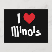Ik hou van Illinois Briefkaart (Voorkant)