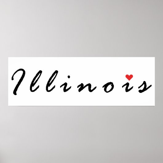 Ik hou van Illinois Poster (Voorkant)