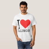 Ik hou van Illinois T-shirt (Voorkant volledig)