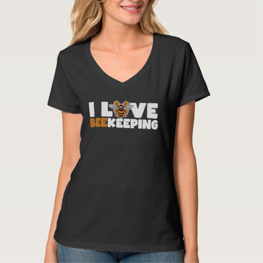 Ik hou van Imker Bijenhouder T-shirt (Voorkant)