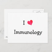 Ik hou van immunologie briefkaart (Voorkant / Achterkant)