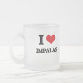 Ik hou van Impalas Matglas Koffiemok (Links)