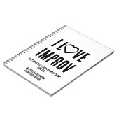 Ik hou van improv Christelijke evangelisatie dagbo Notitieboek (Linkerzijde)