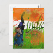 Ik hou van India Briefkaart (Voorkant / Achterkant)