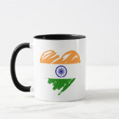 Ik hou van India - Indiase vlag hart vorm Mok (Links)
