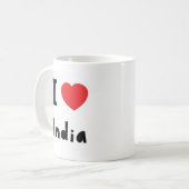 Ik hou van India Koffiemok (Voorkant links)