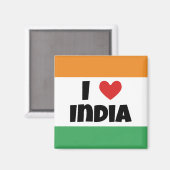 Ik hou van India Magneet (Voorkant / Achterkant)