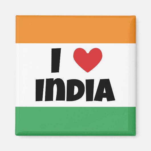 Ik hou van India Magneet (Voorkant)