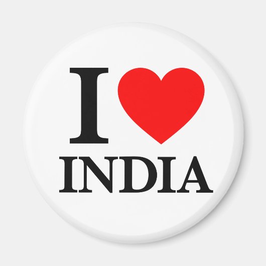 Ik hou van India Magneet (Voorkant)