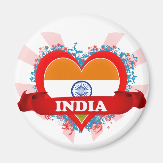 ik hou van india magneet (Voorkant)