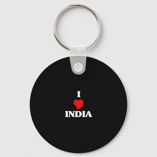 Ik hou van India Sleutelhanger (Voorkant)