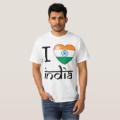Ik hou van India T-shirt (Voorkant volledig)