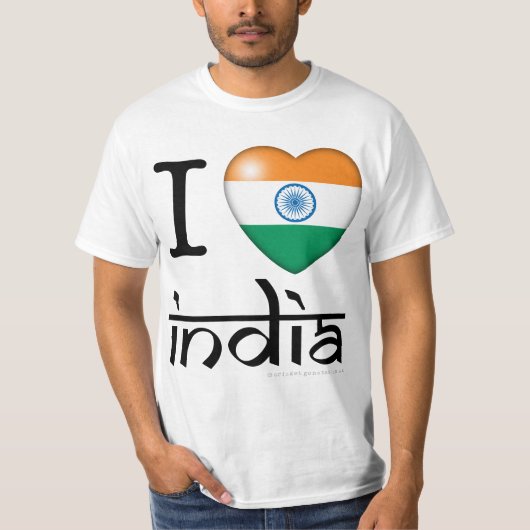 Ik hou van India T-shirt (Voorkant)