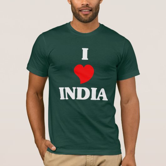 Ik hou van India T-shirt (Voorkant)