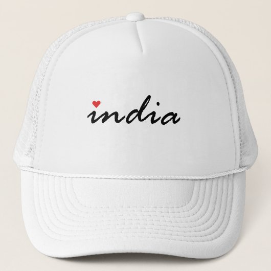 Ik hou van India Trucker Pet (Voorkant)