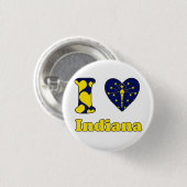 Ik hou van Indiana Ronde Button 3,2 Cm (Voorkant /achterkant)