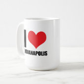 Ik hou van Indianapolis Koffiemok (Voorkant links)