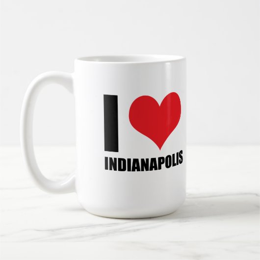 Ik hou van Indianapolis Koffiemok (Links)