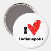 Ik hou van Indianapolis Magneet (Voorkant / Achterkant)