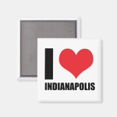Ik hou van Indianapolis Magneet (Voorkant / Achterkant)