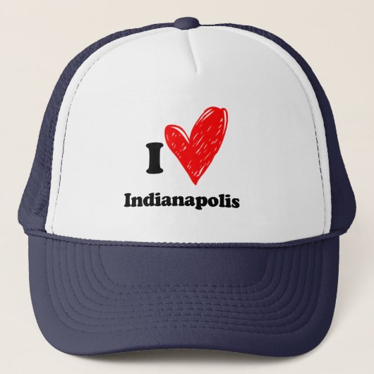 Ik hou van Indianapolis Trucker Pet (Voorkant)