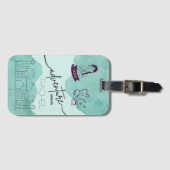 Ik hou van Indiase avonturen die Icons reizen Bagagelabel (Voorkant (horizontaal))