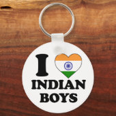 Ik hou van Indiase jongens Sleutelhanger (Voorkant)