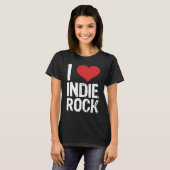 Ik hou van indierock t-shirt (Voorkant volledig)