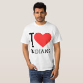 Ik hou van Indiërs T-shirt (Voorkant volledig)
