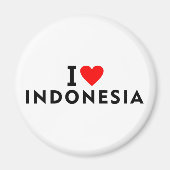 Ik hou van Indonesië als hartslagtoerisme Magneet (Voorkant)