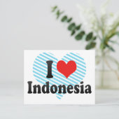 Ik hou van Indonesië Briefkaart (Staand voorkant)