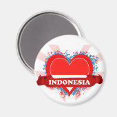 ik hou van Indonesië Magneet (Voorkant / Achterkant)