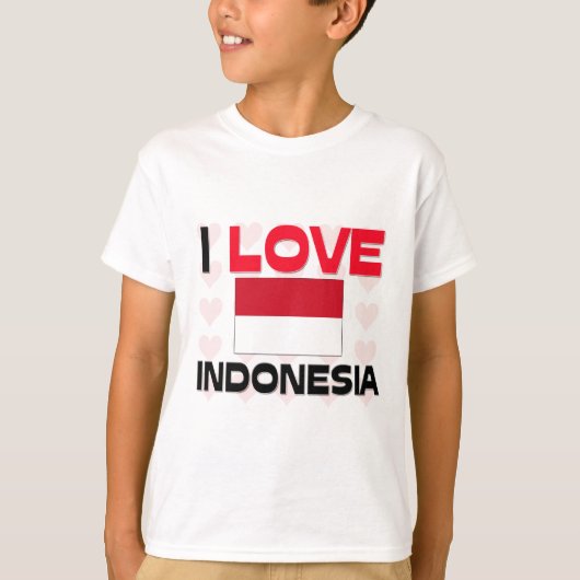 Ik hou van Indonesië T-shirt (Voorkant)