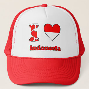 Ik hou van Indonesië Trucker Pet