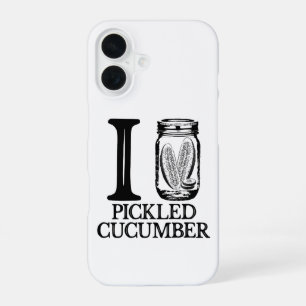 Ik hou van ingelegde komkommer - Vintage Pickle Ko iPhone 16 Hoesje