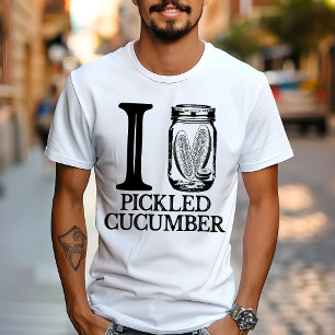 Ik hou van ingelegde komkommer - Vintage Pickle Ko T-shirt