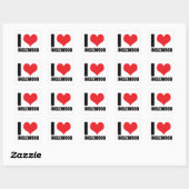 Ik hou van Inglewood Vierkante Sticker (Vel)