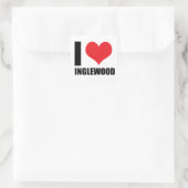 Ik hou van Inglewood Vierkante Sticker (Tas)