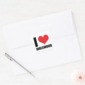 Ik hou van Inglewood Vierkante Sticker (Envelop)