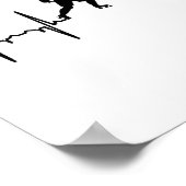 Ik hou van Inline Hockey Cardiogram Poster (Hoek)