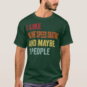 Ik hou van inline schaatsen misschien 3 mensen t-shirt