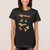 Ik hou van insecten insect bug verzamelen ontwerp  t-shirt (Voorkant)
