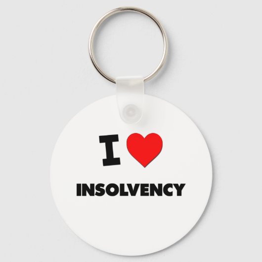 Ik hou van insolventie sleutelhanger (Voorkant)