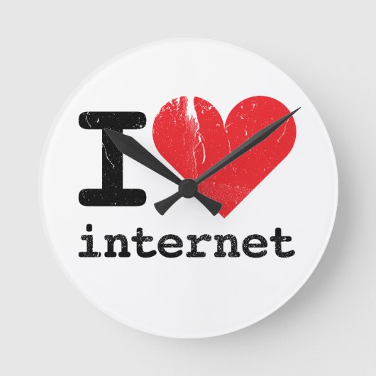 Ik hou van internet ronde klok (Voorkant)